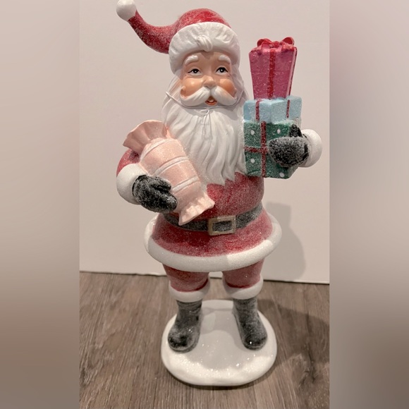 Jingles & Joy Holiday Pretty Jingles Joy Santa Figurine Nwt Poshmark